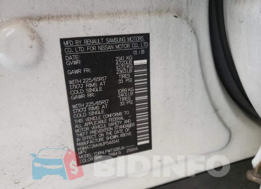 KNMAT2MV8JP548141 Photo# 14