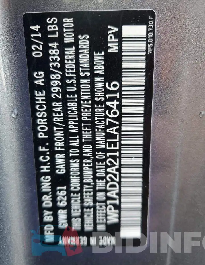 WP1AD2A21ELA76416 Photo# 12