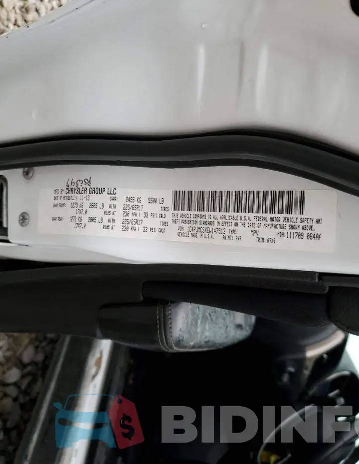1C4PJMCSXEW147513 Photo# 13