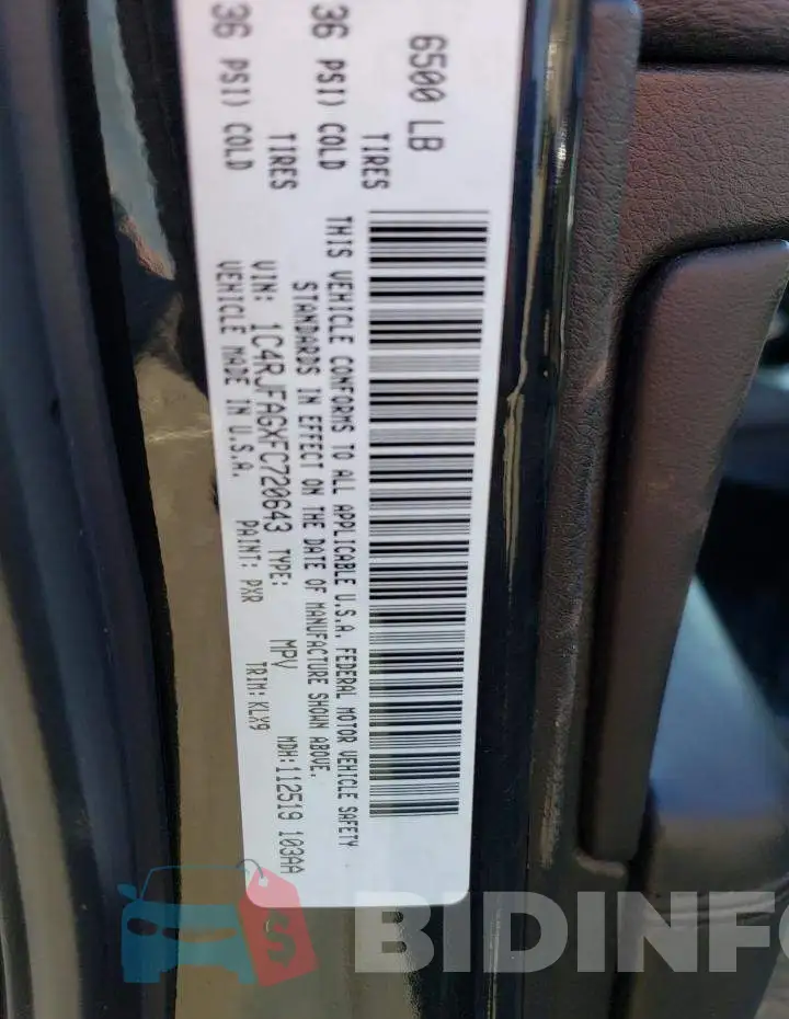 1C4RJFAGXFC720643 Photo# 13