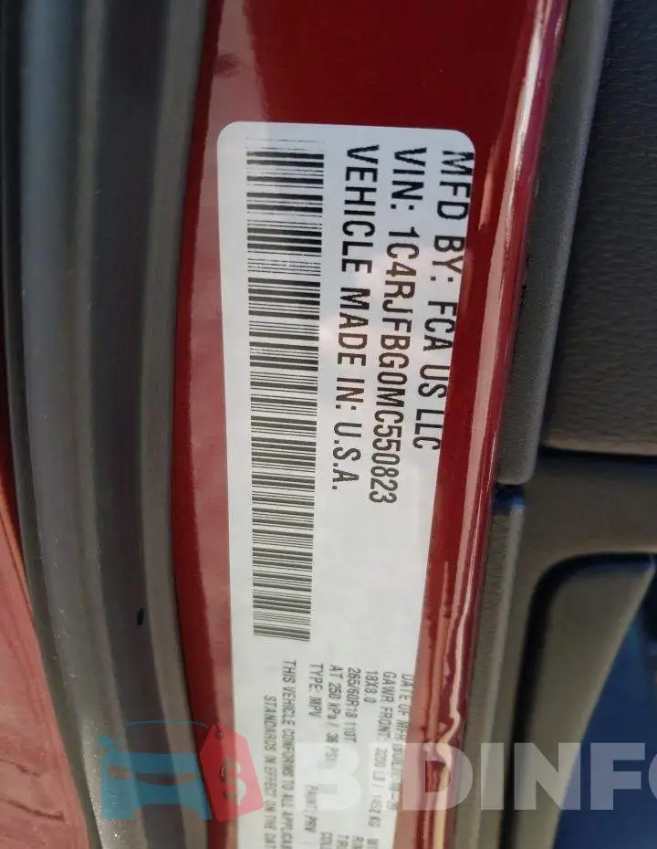 1C4RJFBG0MC550823 Photo# 10