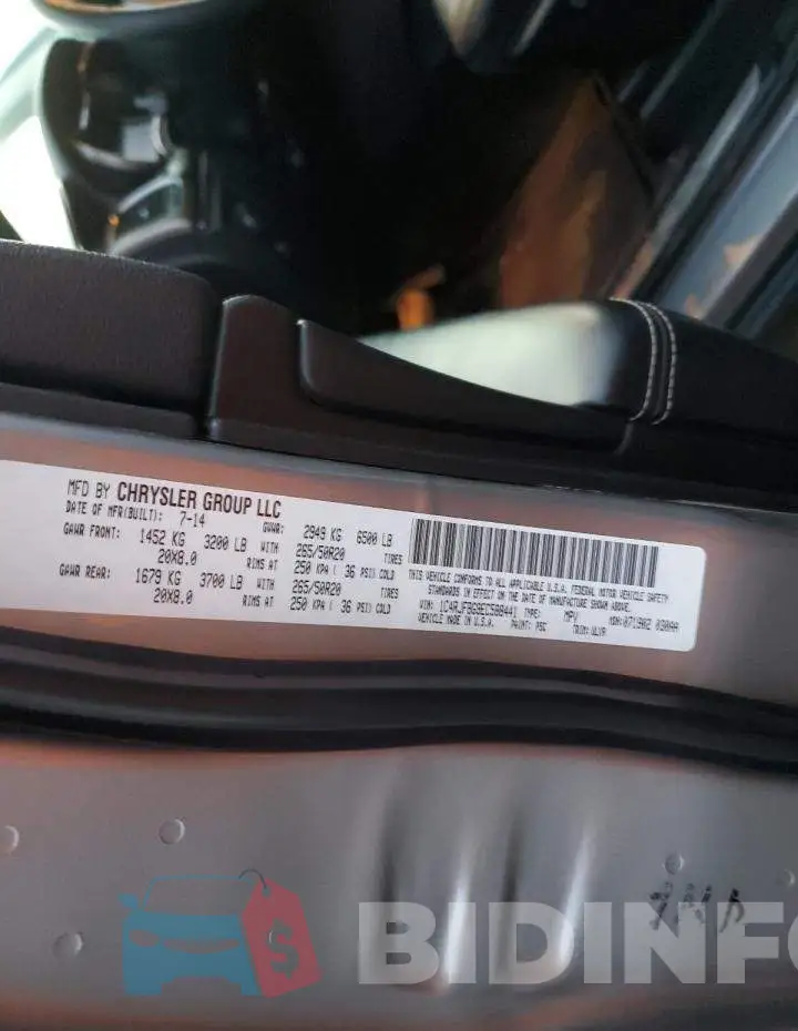 1C4RJFBG9EC588441 Photo# 12