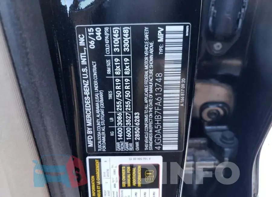 4JGDA5HB7FA613748 Photo# 12