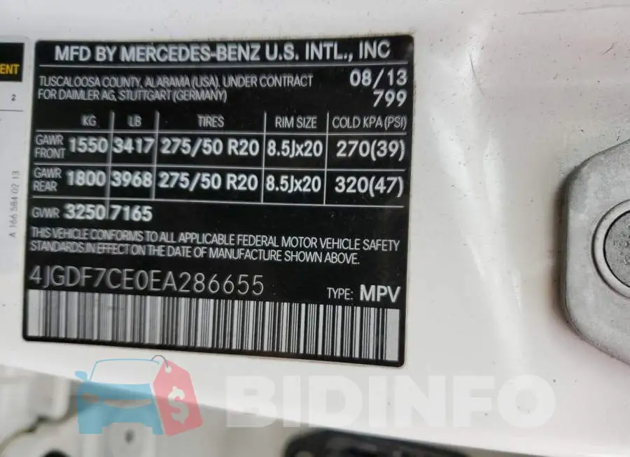 4JGDF7CE0EA286655 Photo# 13