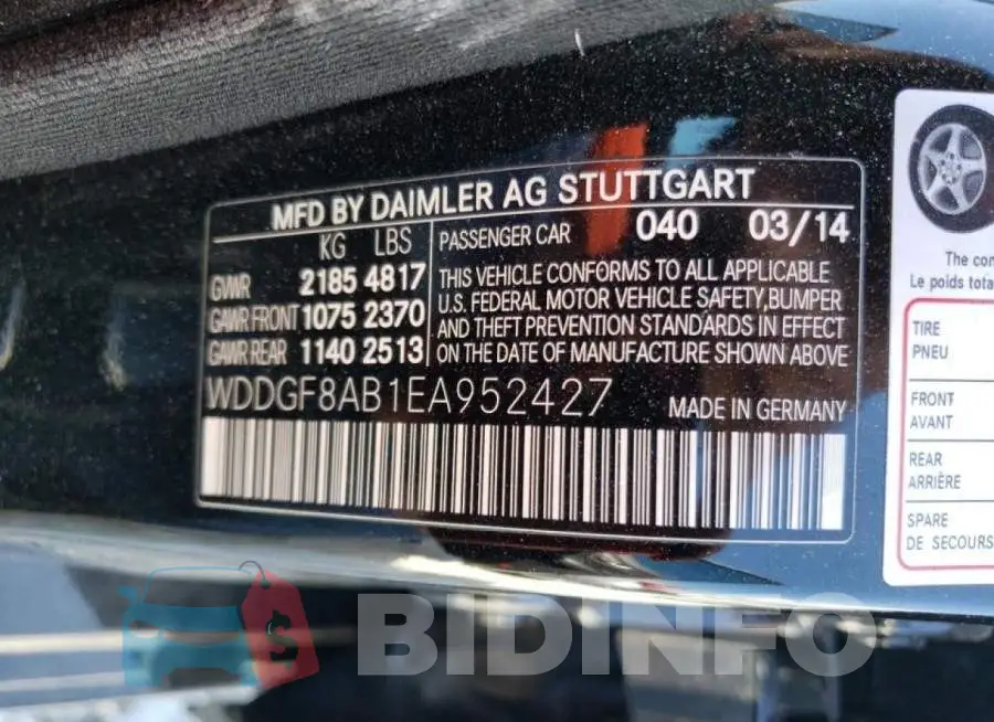 WDDGF8AB1EA952427 Photo# 12