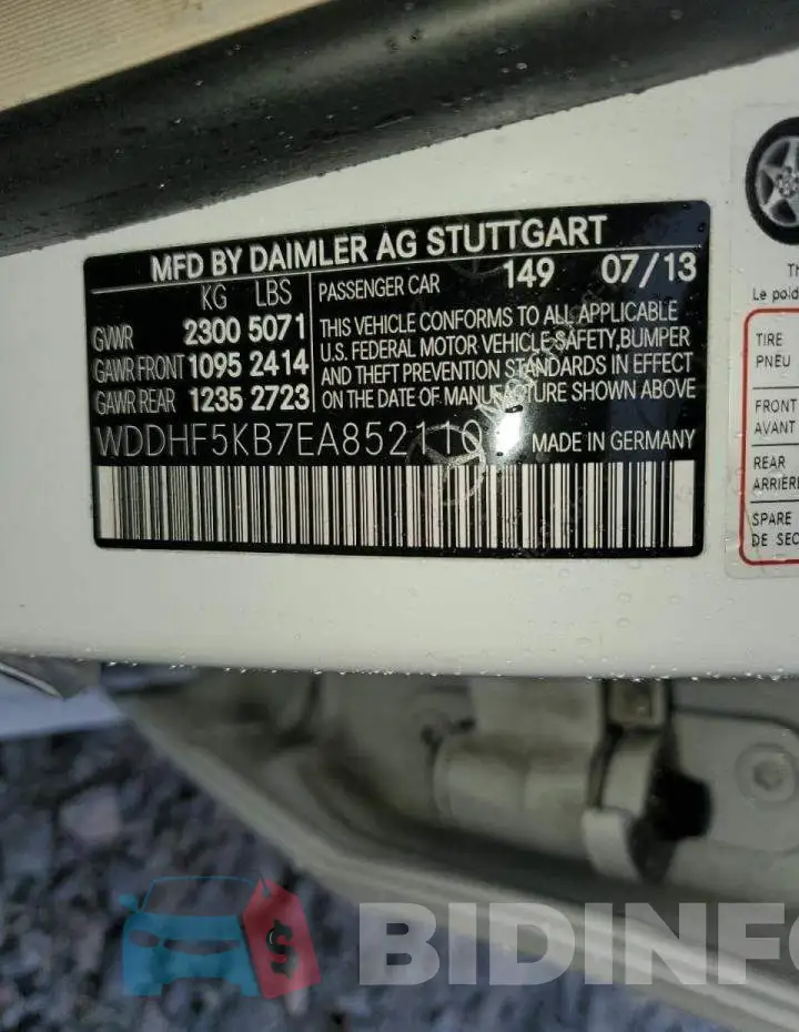 WDDHF5KB7EA852110 Photo# 12