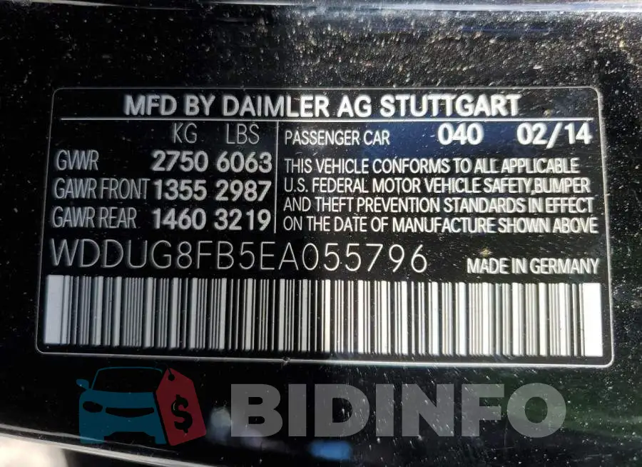 WDDUG8FB5EA055796 Photo# 12