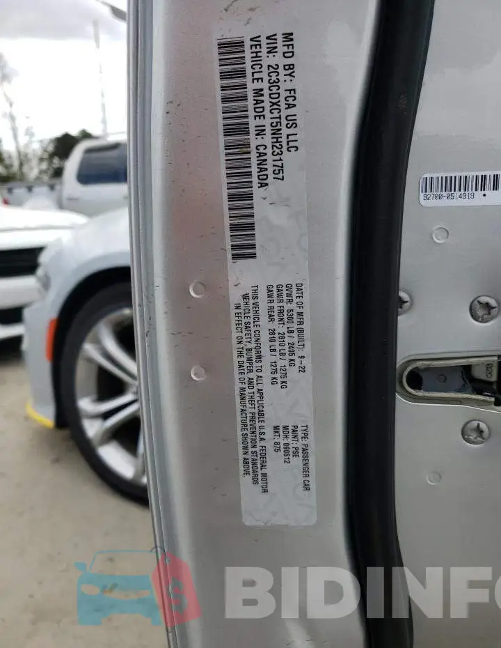 2C3CDXCT5NH231757 Photo# 12