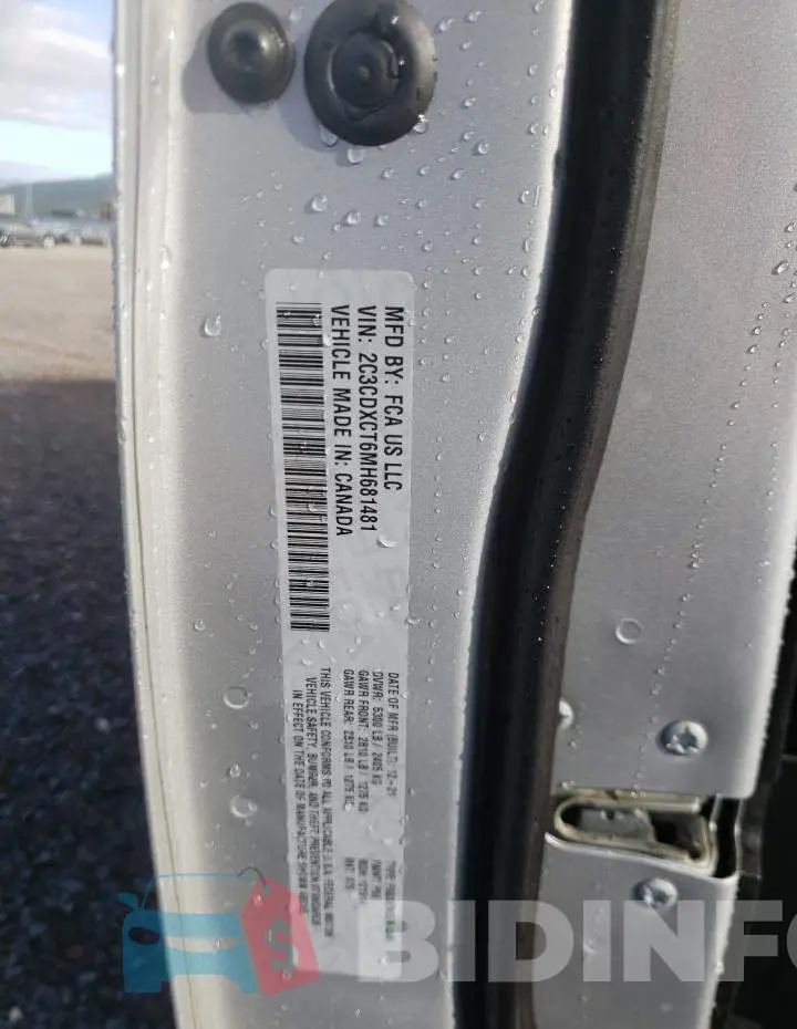 2C3CDXCT6MH681481 Photo# 13