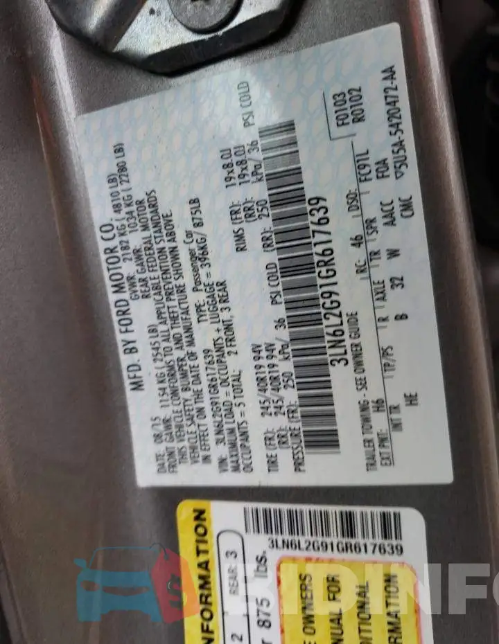 3LN6L2G91GR617639 Photo# 12