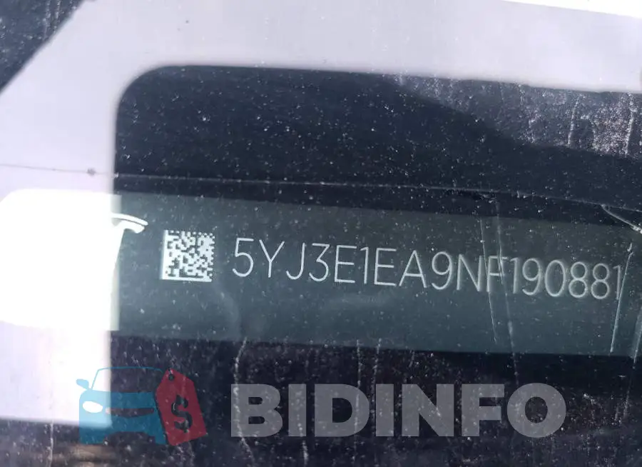 5YJ3E1EA9NF190881 Photo# 12