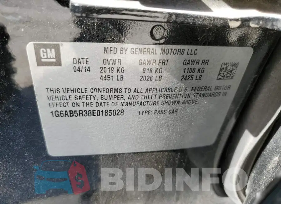 1G6AB5R38E0185028 Photo# 12