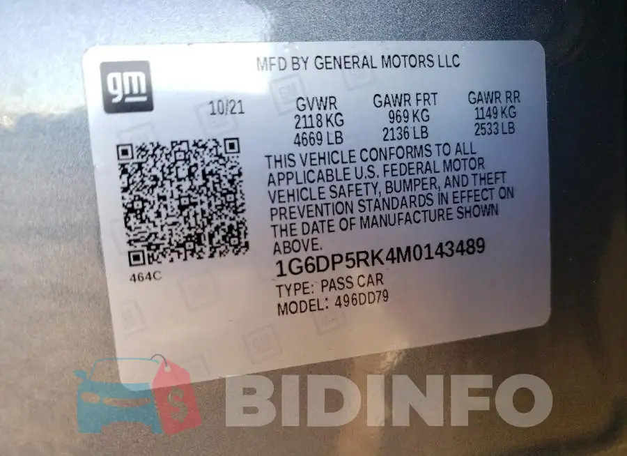1G6DP5RK4M0143489 Photo# 13