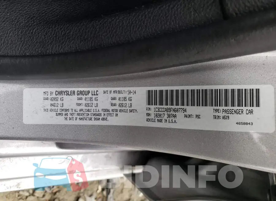 1C3CCCAB9FN607794 Photo# 12