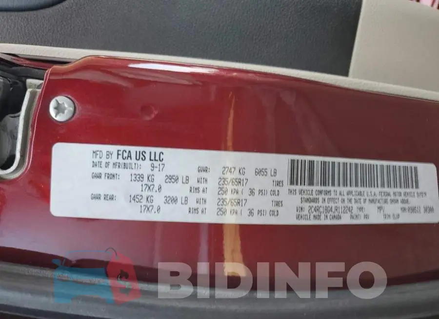 2C4RC1BG4JR112242 Photo# 13