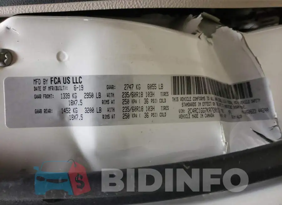 2C4RC1GG7KR720153 Photo# 13