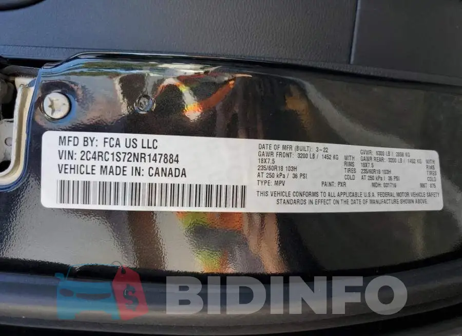 2C4RC1S72NR147884 Photo# 13