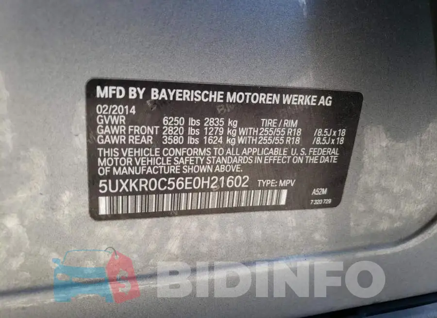5UXKR0C56E0H21602 Photo# 10
