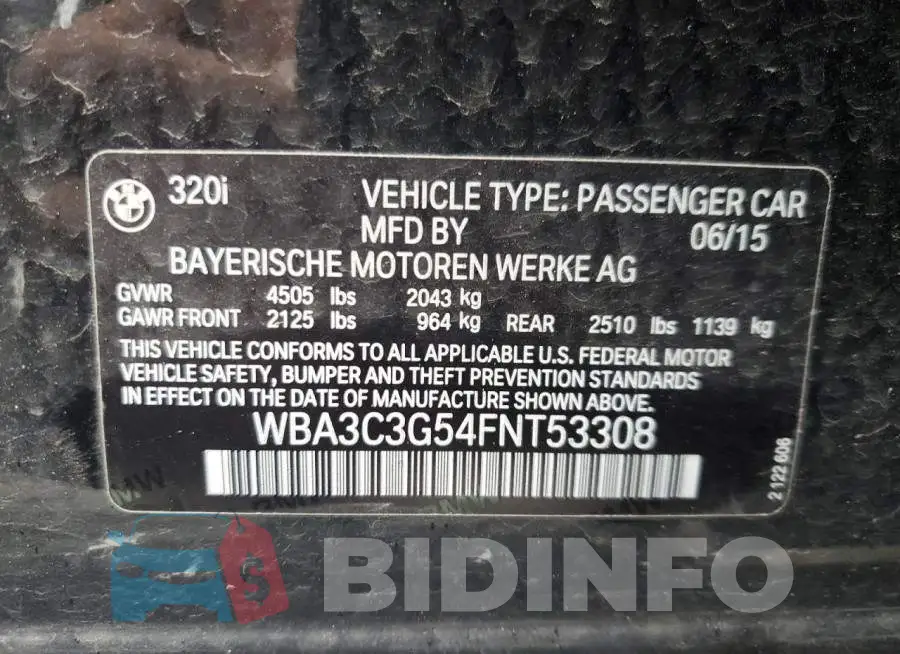 WBA3C3G54FNT53308 Photo# 12