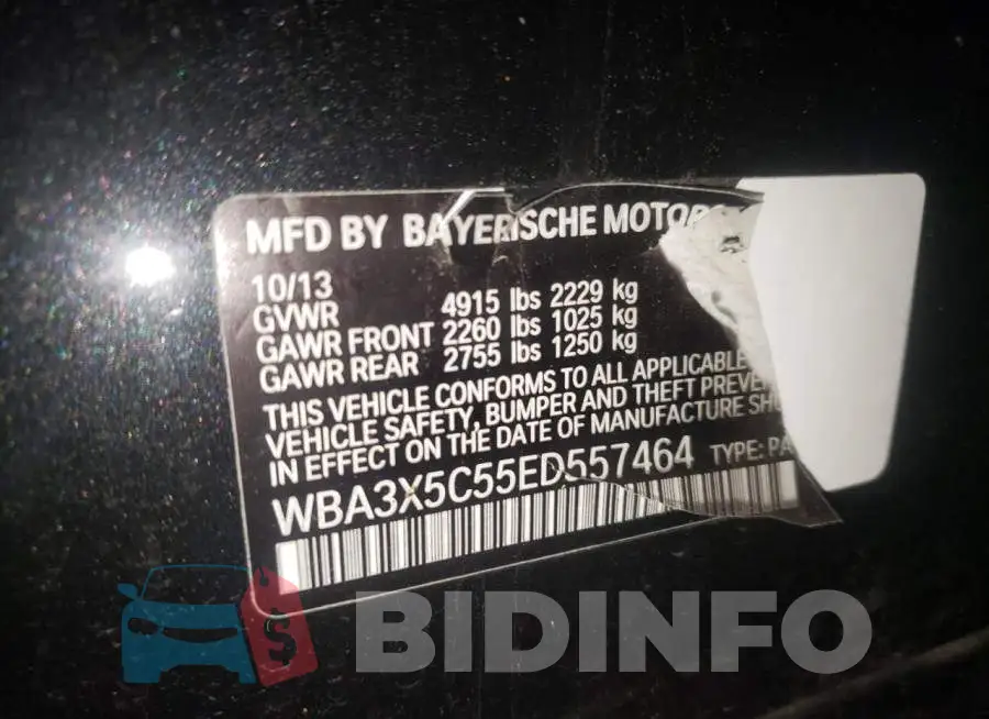 WBA3X5C55ED557464 Photo# 12