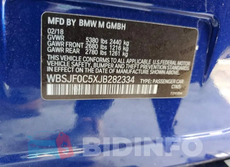 WBSJF0C5XJB282334 Photo# 13