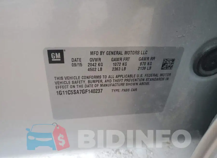 1G11C5SA7GF140237 Photo# 12