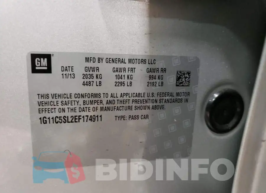 1G11C5SL2EF174911 Photo# 12