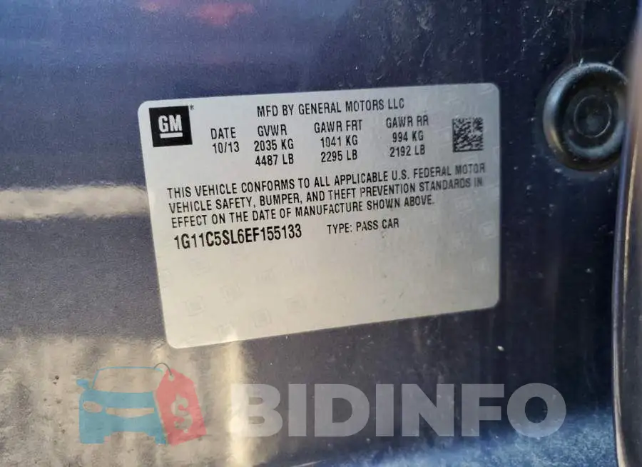 1G11C5SL6EF155133 Photo# 12