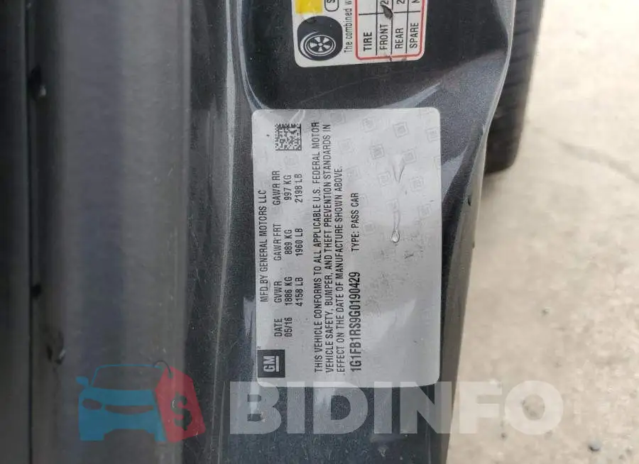 1G1FB1RS9G0190429 Photo# 12
