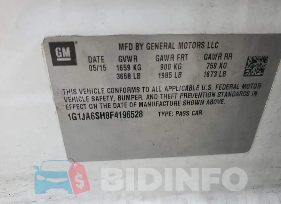 1G1JA6SH8F4196528 Photo# 12