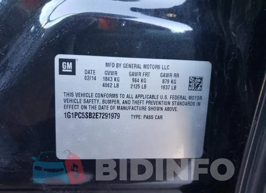 1G1PC5SB2E7291979 Photo# 12
