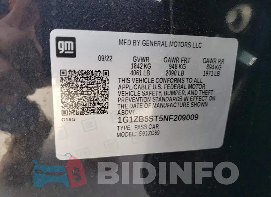 1G1ZB5ST5NF209009 Photo# 12