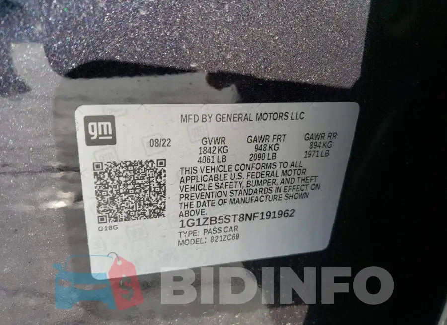 1G1ZB5ST8NF191962 Photo# 12