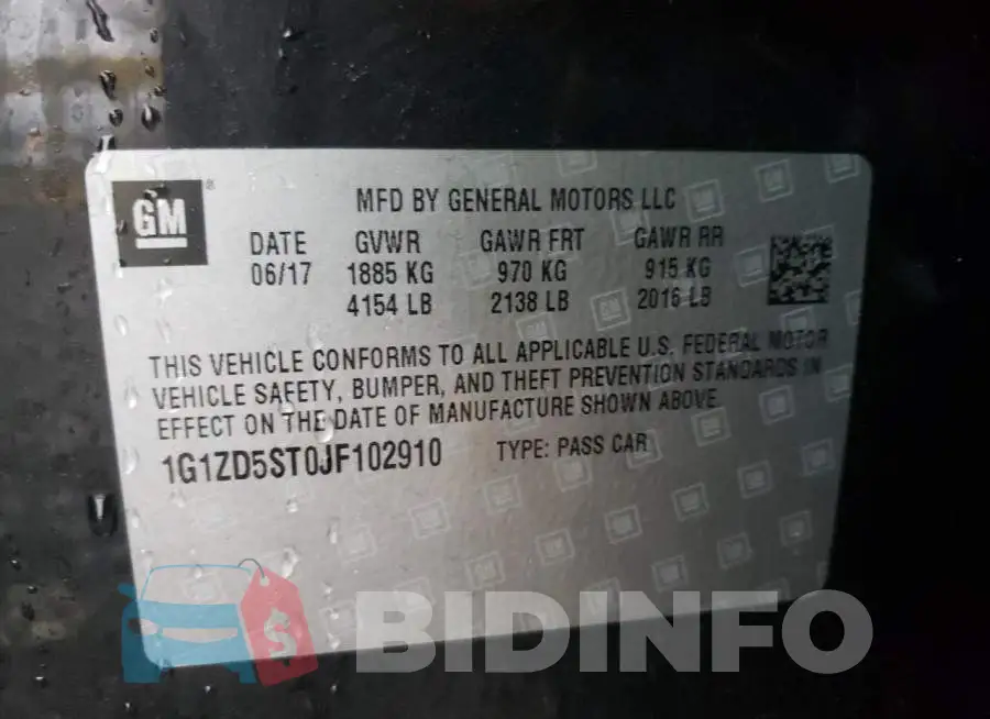 1G1ZD5ST0JF102910 Photo# 12