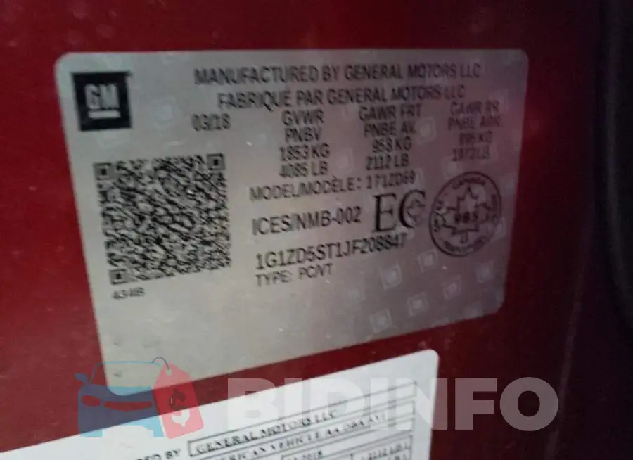 1G1ZD5ST1JF208847 Photo# 13