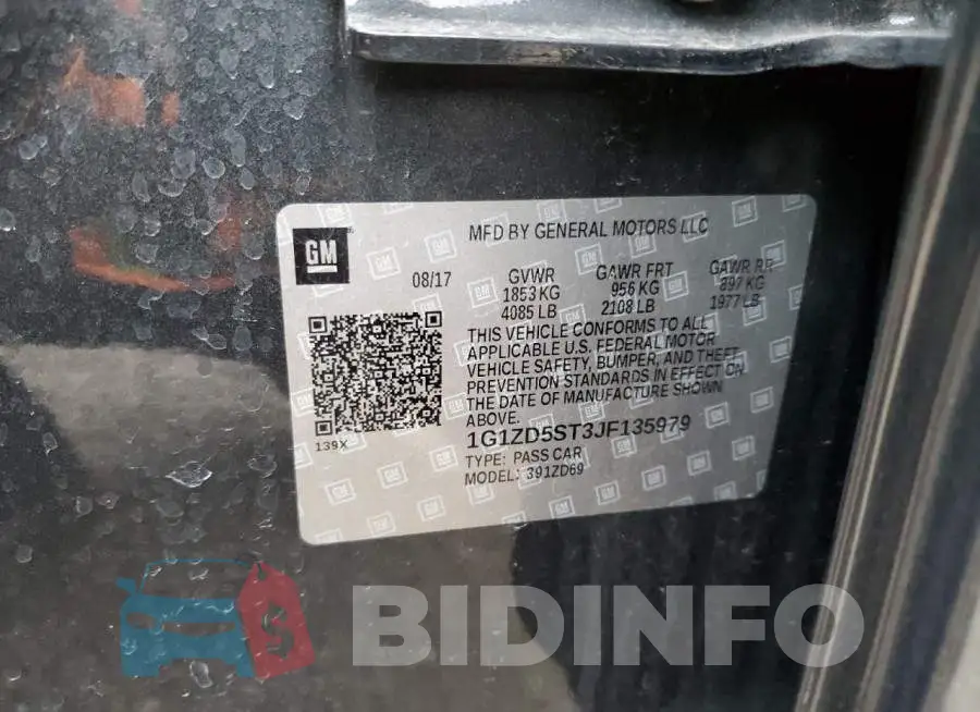 1G1ZD5ST3JF135979 Photo# 12