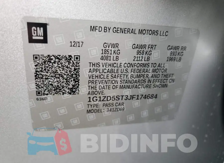 1G1ZD5ST3JF174684 Photo# 12