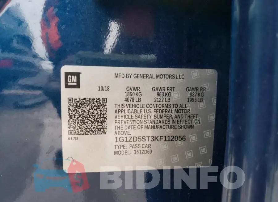 1G1ZD5ST3KF112056 Photo# 12