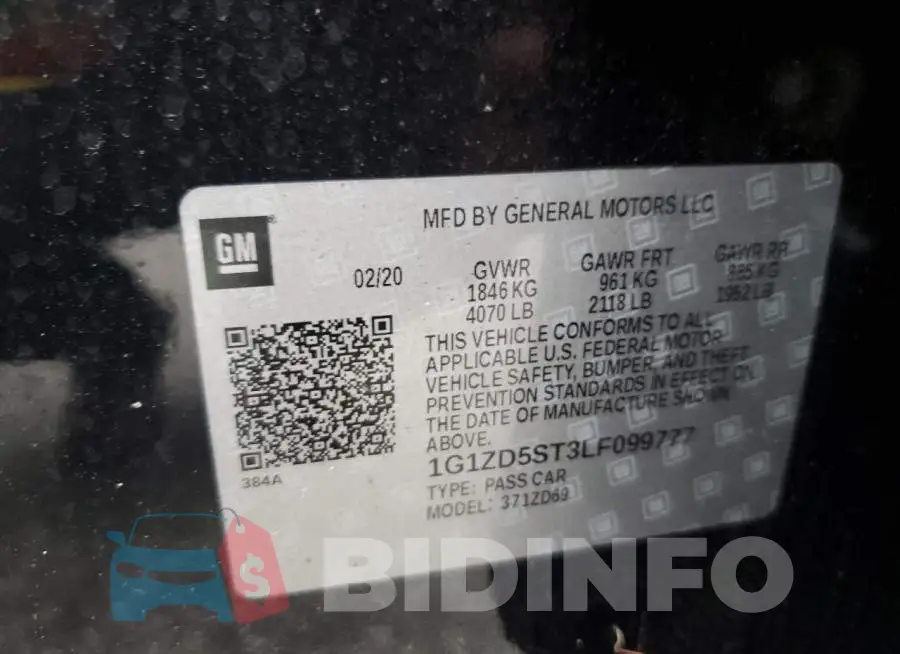 1G1ZD5ST3LF099777 Photo# 13