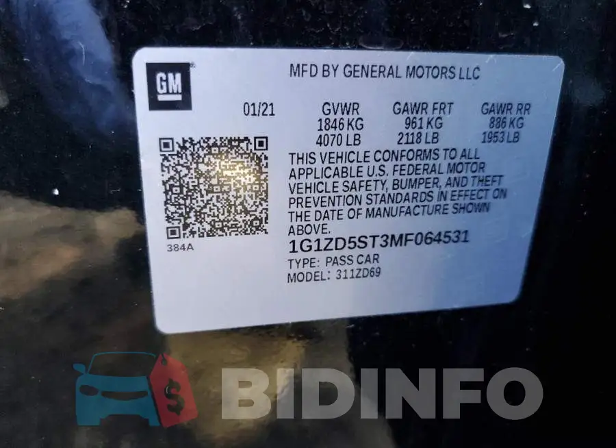 1G1ZD5ST3MF064531 Photo# 12
