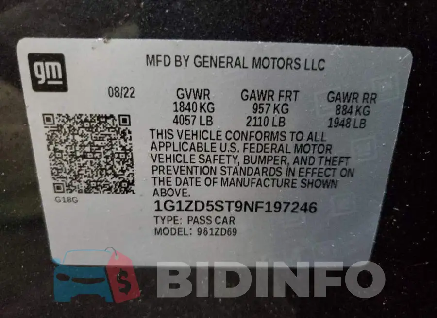 1G1ZD5ST9NF197246 Photo# 13