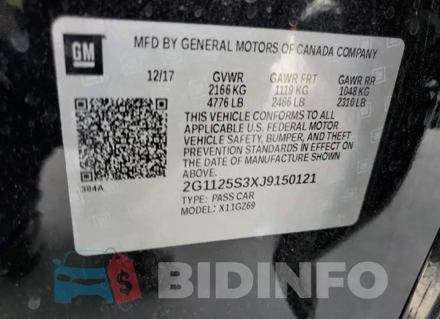 2G1125S3XJ9150121 Photo# 13