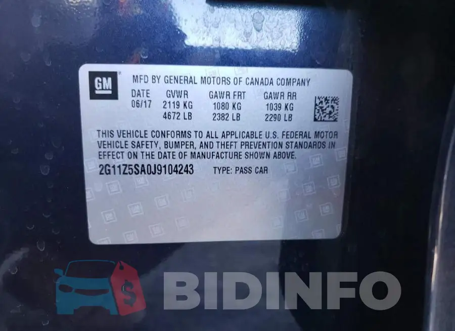 2G11Z5SA0J9104243 Photo# 12