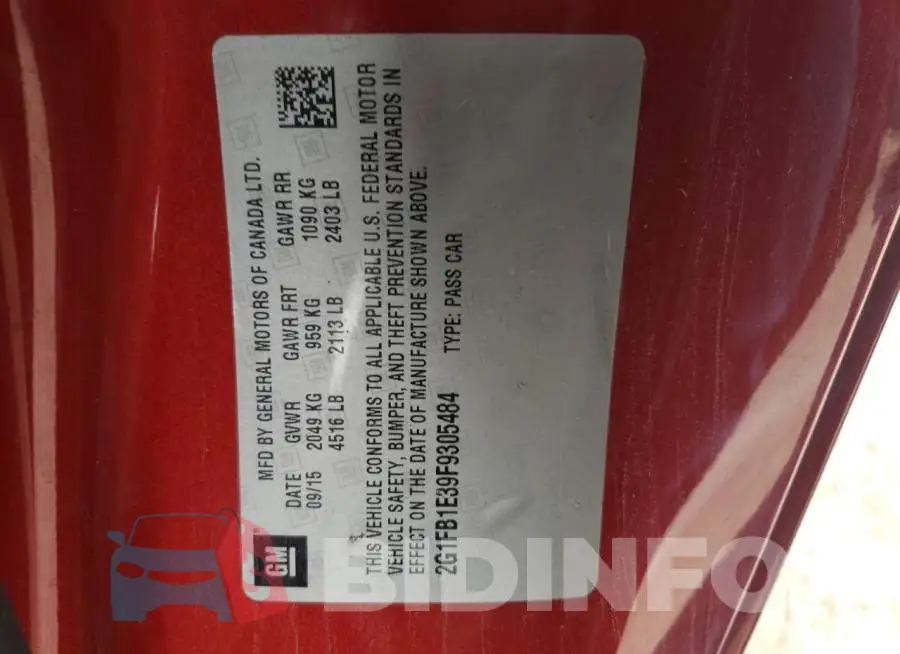2G1FB1E39F9305484 Photo# 12