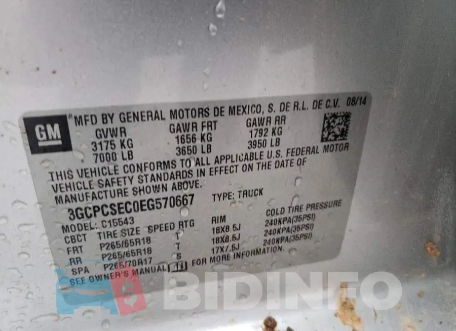 3GCPCSEC0EG570667 Photo# 12