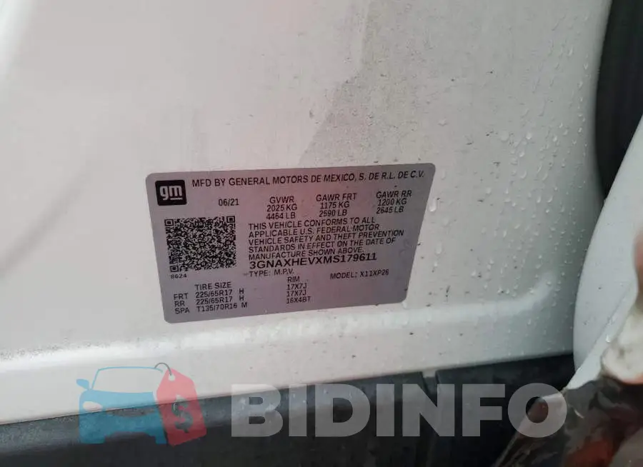 3GNAXHEVXMS179611 Photo# 13