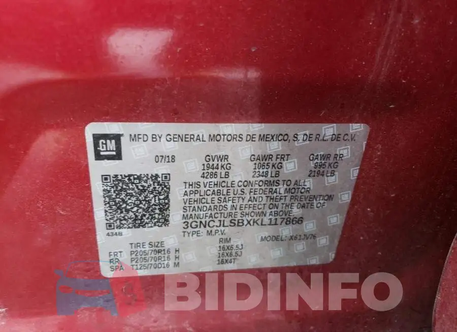 3GNCJLSBXKL117866 Photo# 12