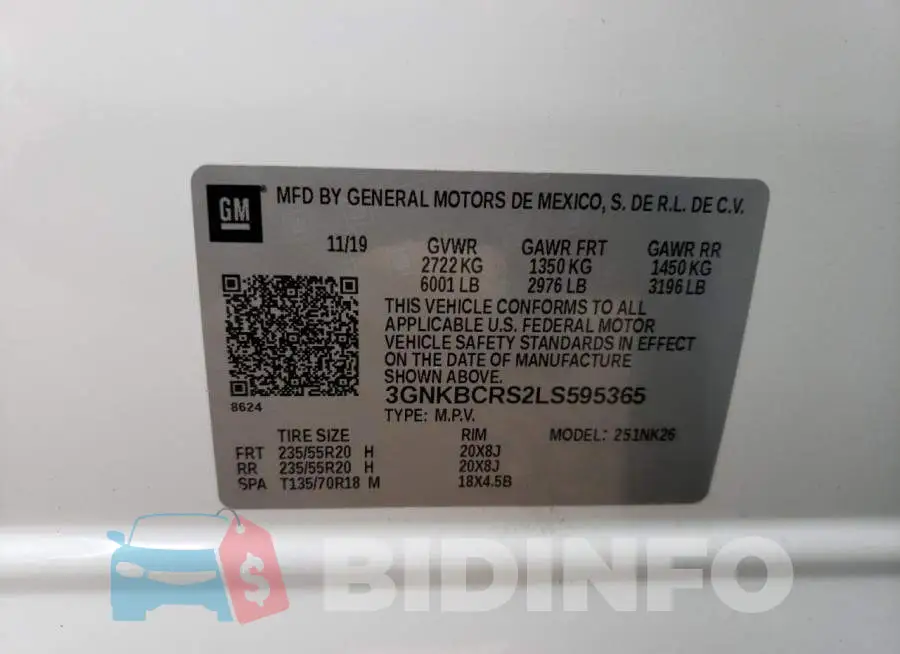 3GNKBCRS2LS595365 Photo# 13