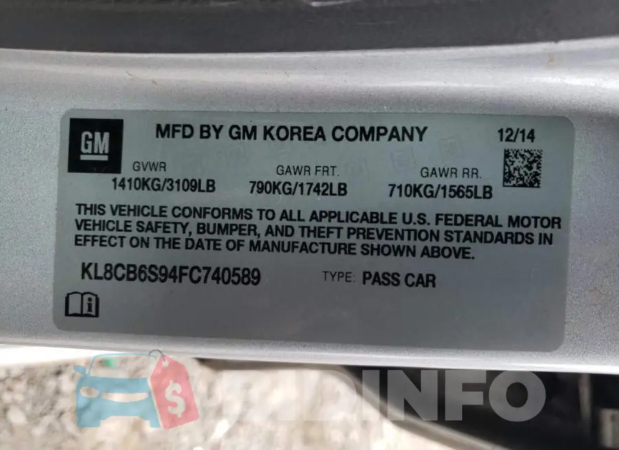 KL8CB6S94FC740589 Photo# 12