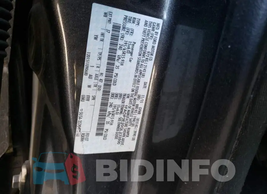 1FADP3E20GL233500 Photo# 12